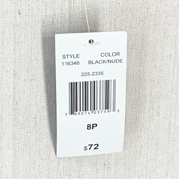 RN Studio~NWT~Black Eyelet Lace Scoop Neck 3/4 Sleeve Knee Length Dress~Sz 8P‎ - Picture 11 of 14